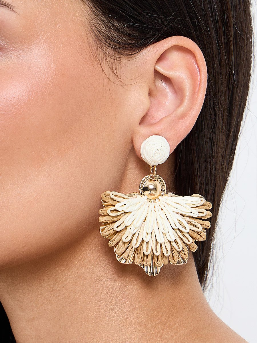 Raffia Dangle Earrings