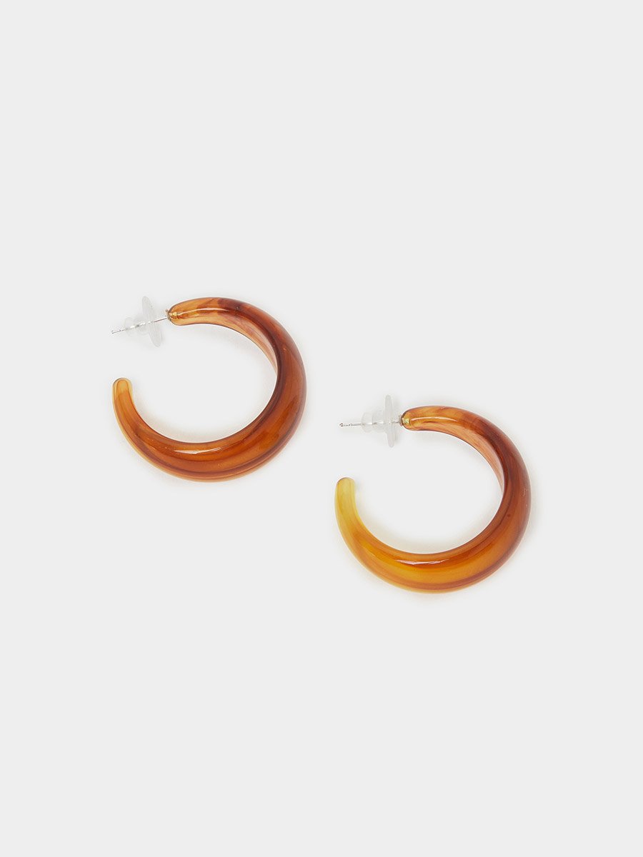 Resin Hoop Earrings