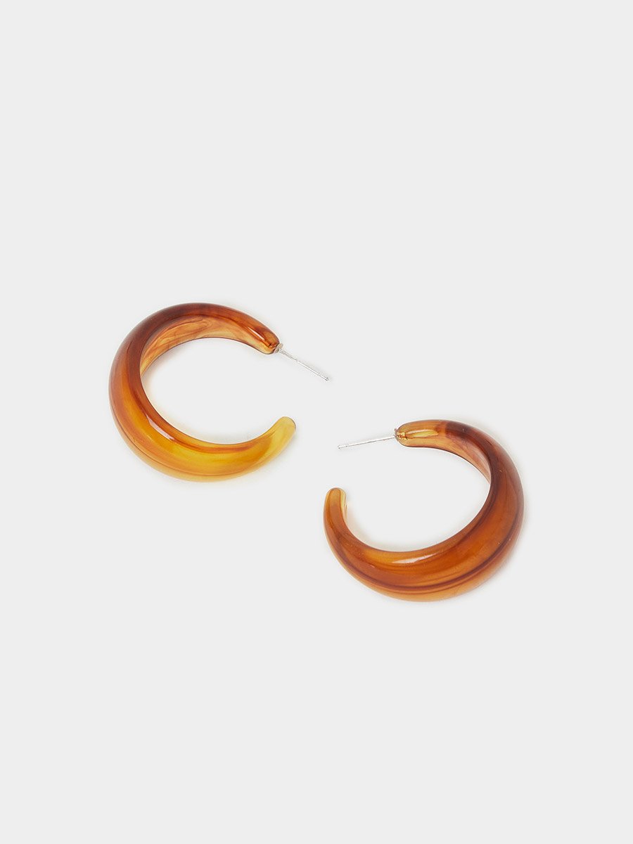 Resin Hoop Earrings
