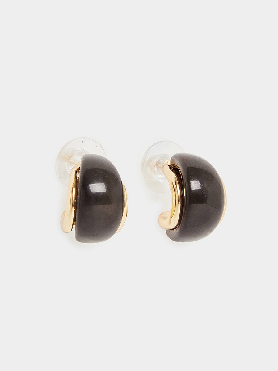 Black Hoop Earrings