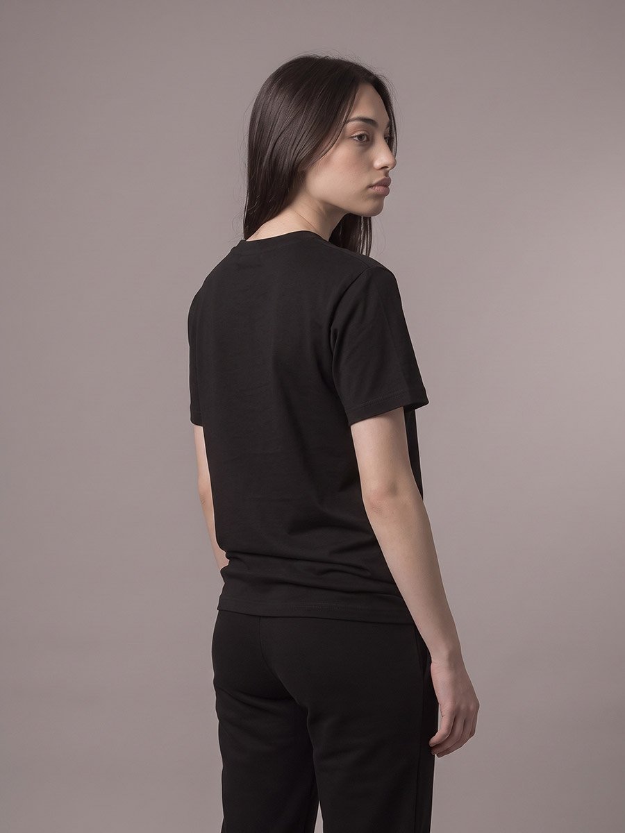 Men Black Graphic Short Sleeve T-Shirt