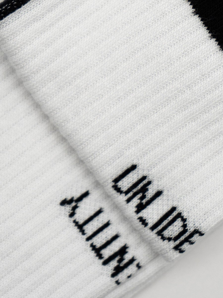 White Organic Cotton Calf Socks