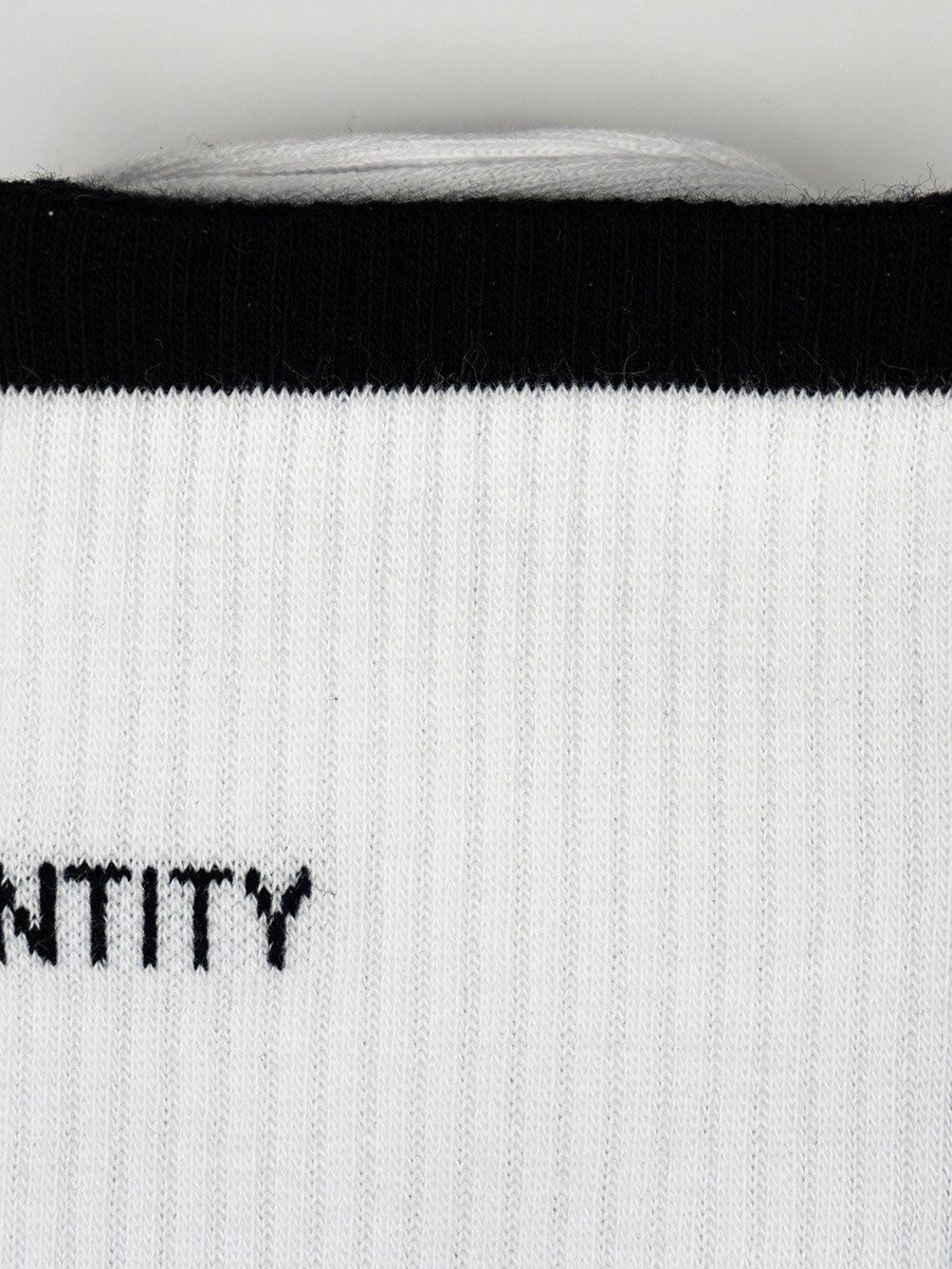 White Organic Cotton Calf Socks