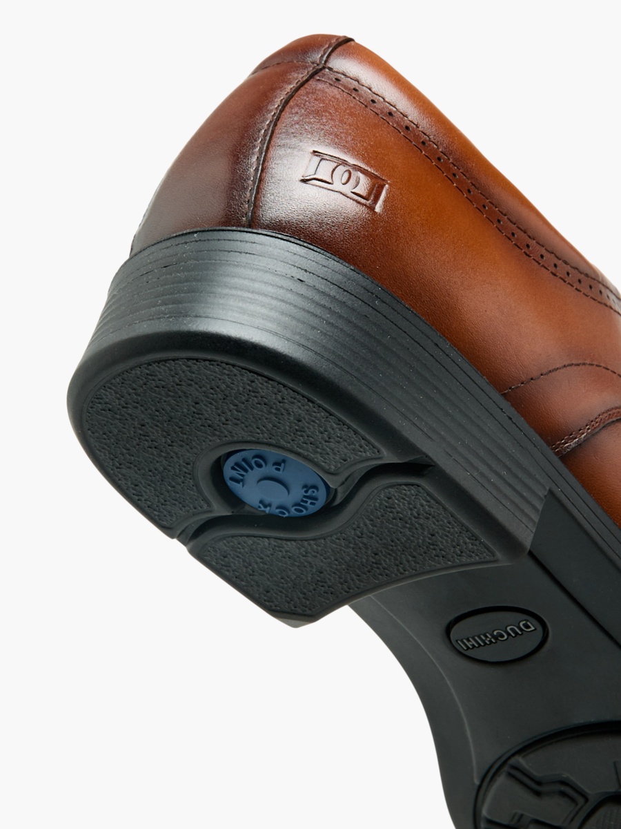 Men Lace-Up Leather Derby Shoes