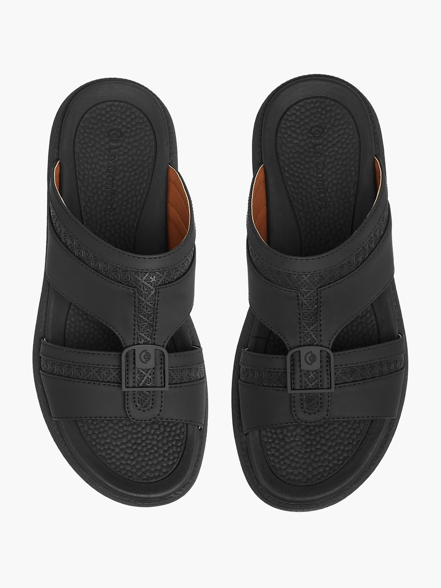 Men Buckle Detail Arabic Sandals