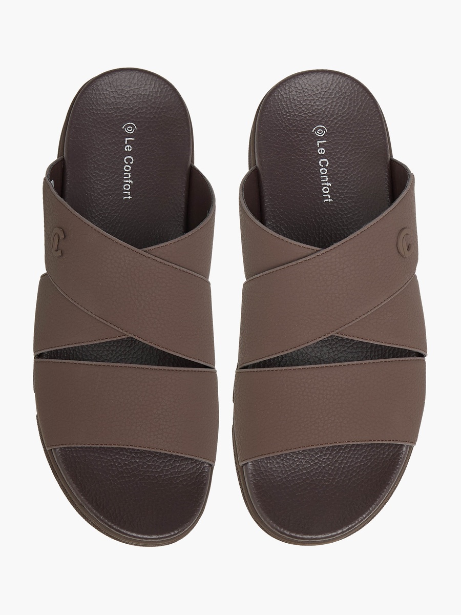 Men Cross Strap Comfort Sandals