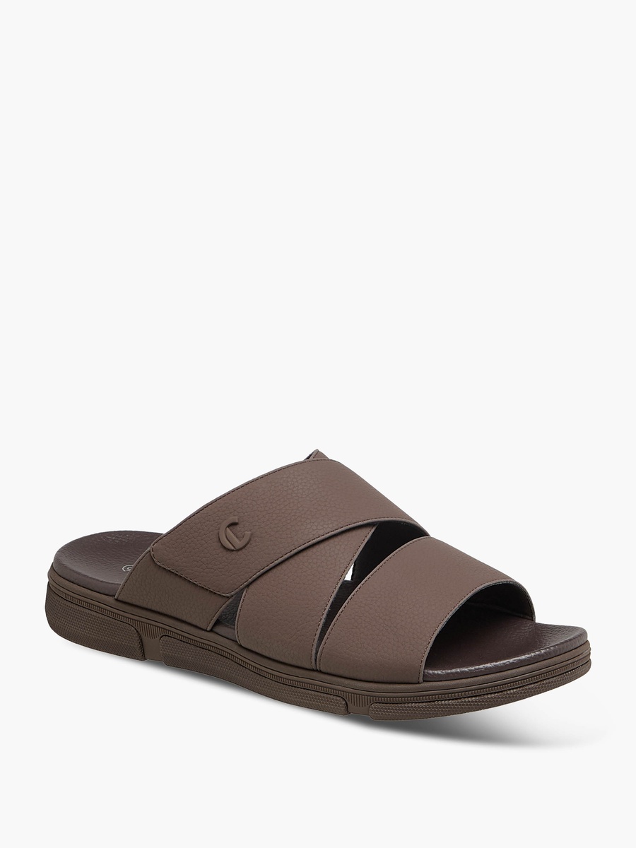 Men Cross Strap Comfort Sandals