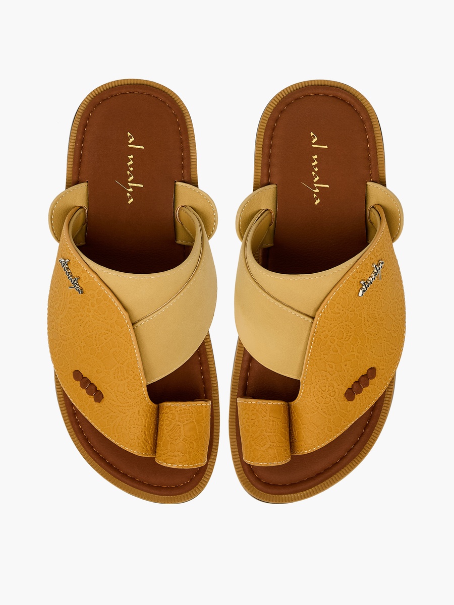Men Toe Loop Detail Arabic Sandals