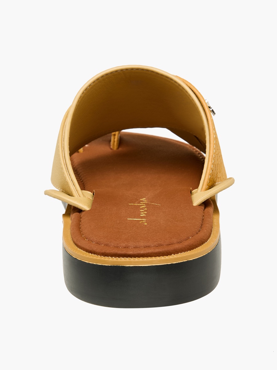 Men Toe Loop Detail Arabic Sandals