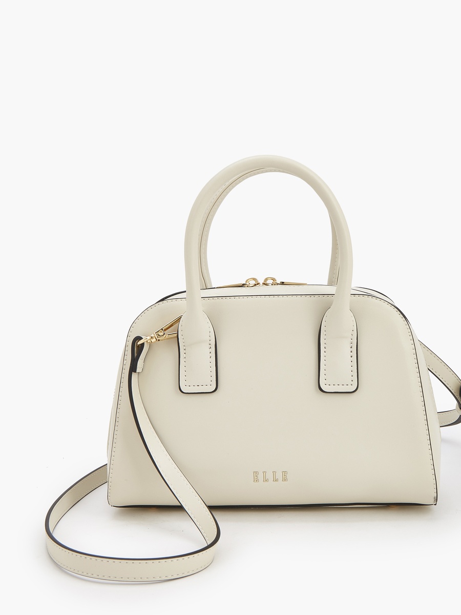 Textured Tote Bag with Detachable Strap