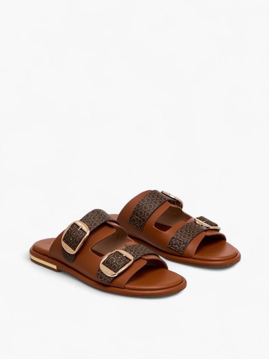Women Monogram Print Sandals