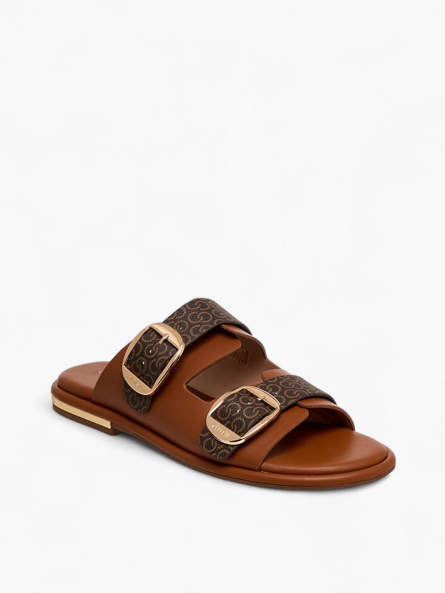 Women Monogram Print Sandals
