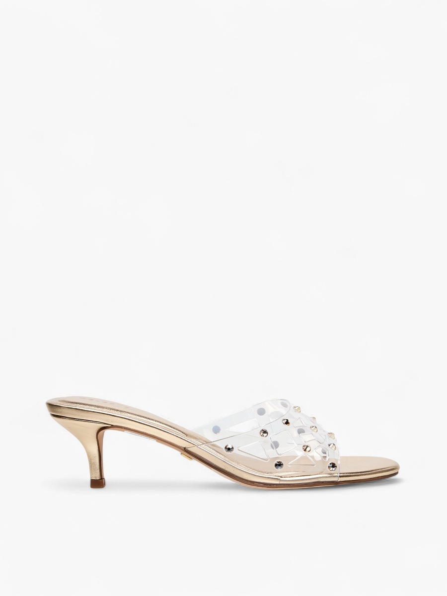 Women Studded Kitten Heel Sandals