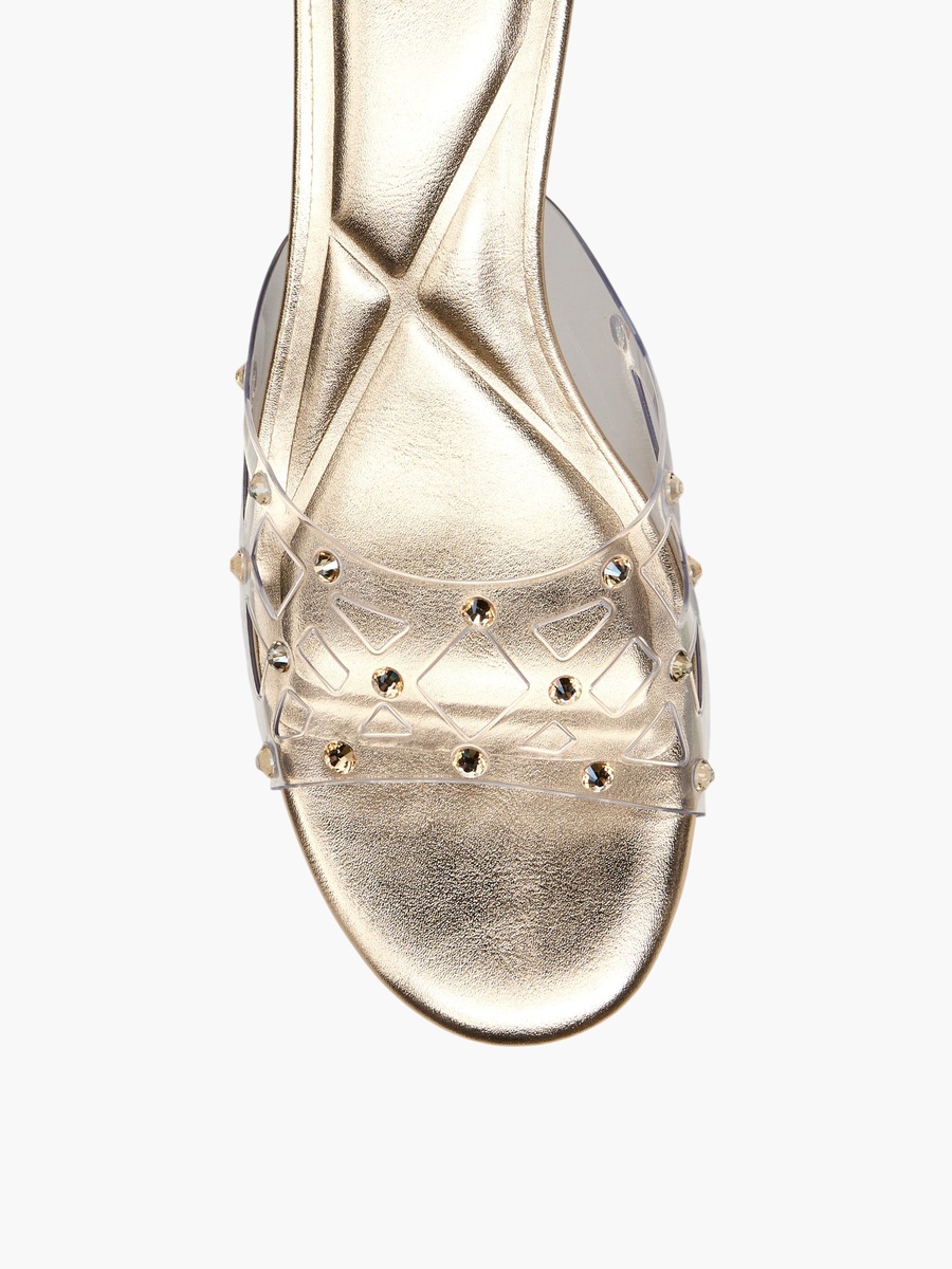 Women Studded Kitten Heel Sandals