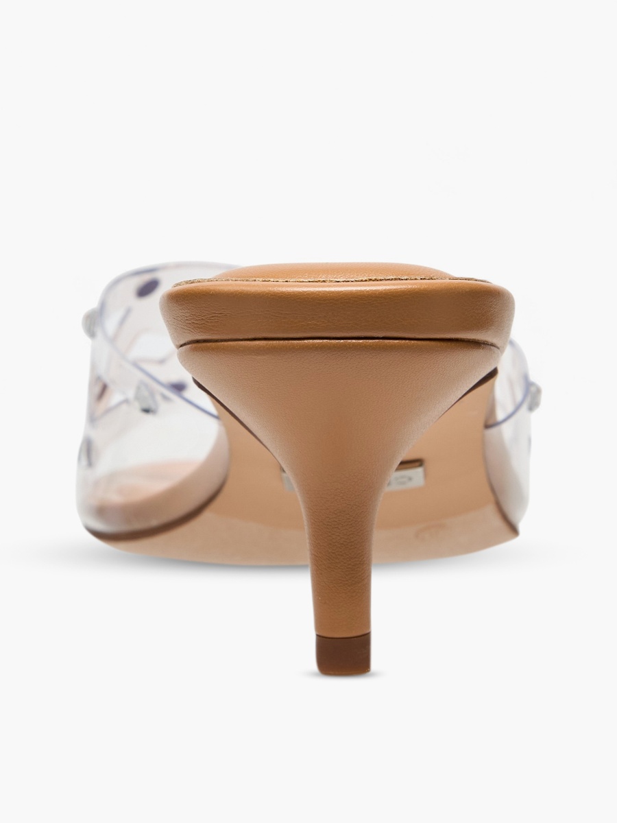 Women Studded Kitten Heel Sandals