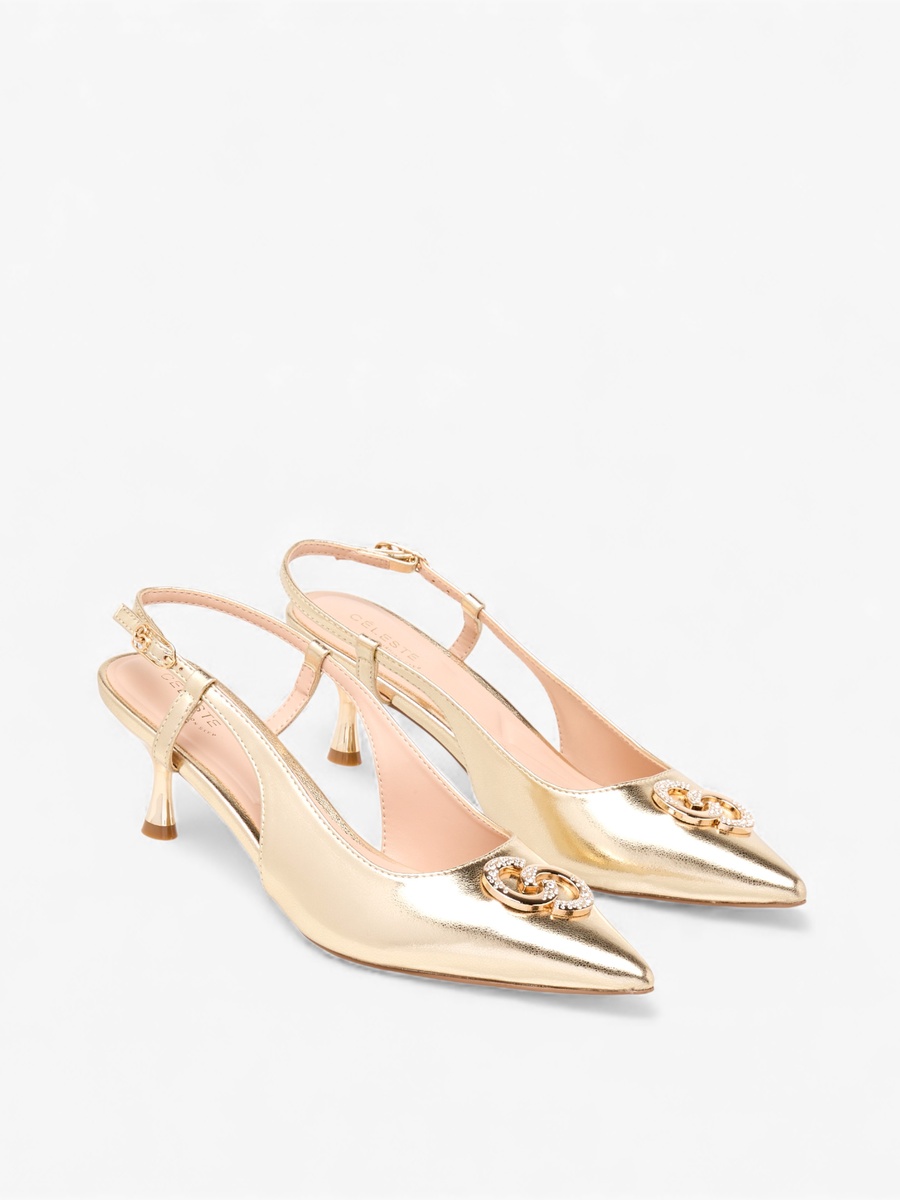 Women Embellished Kitten Heel Shoes