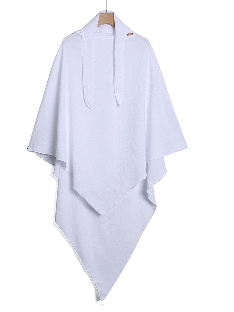 White Solid Hijab