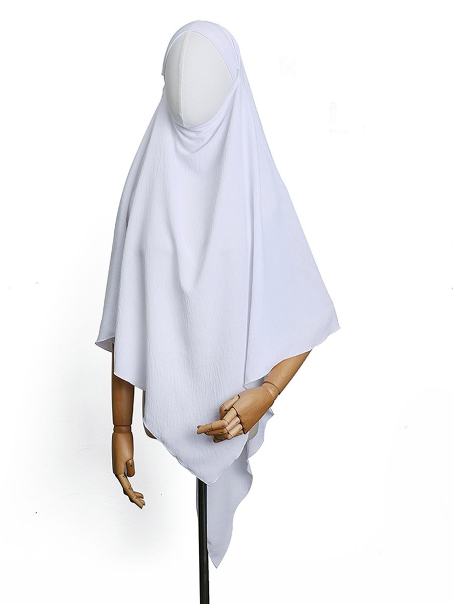White Solid Hijab