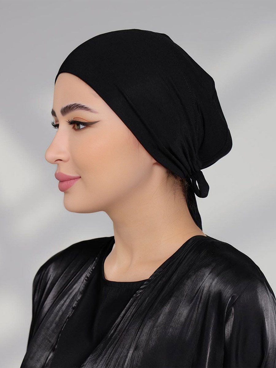 مجموعة من 2 قبعة تحت الحجاب سادة
