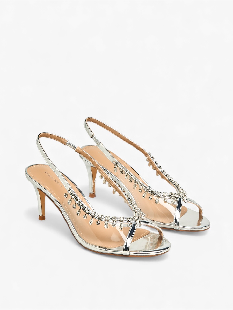 Women Embellished Stiletto Heel Slingback Shoes