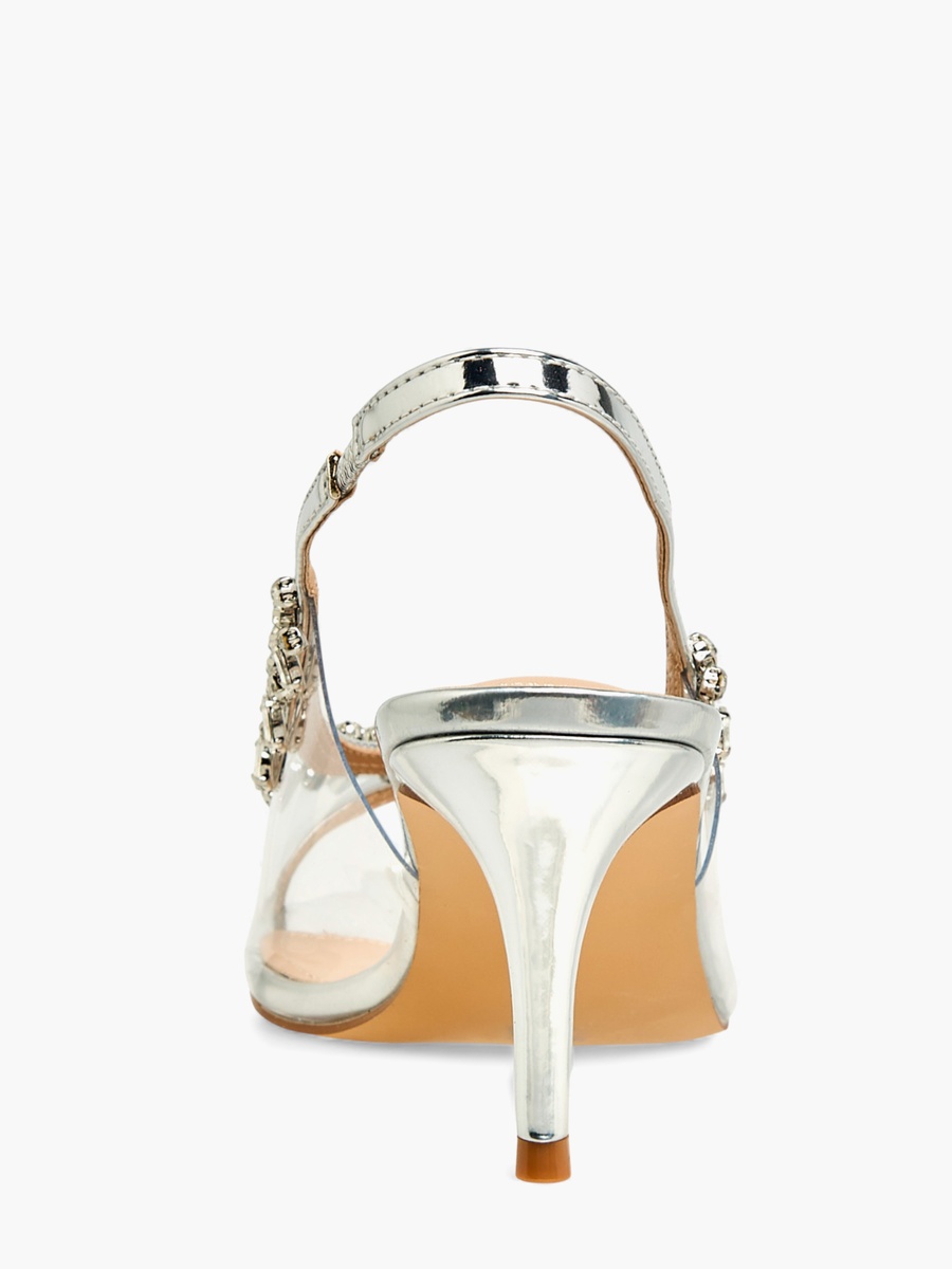 Women Embellished Stiletto Heel Slingback Shoes