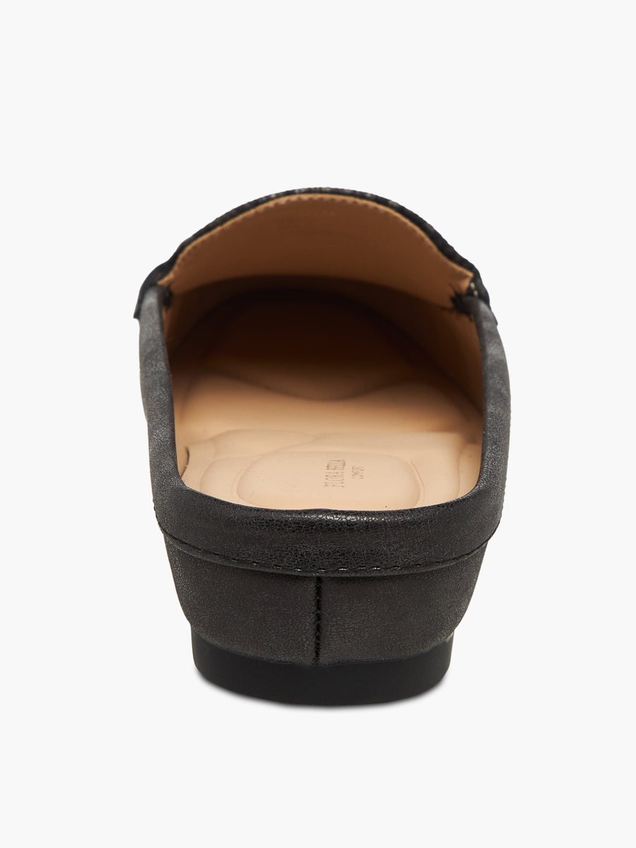 Women Buckle Accent Mules