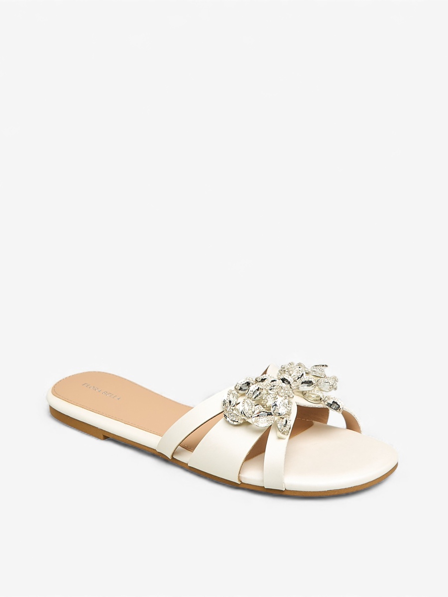 Women Embellished Slip-On Flat Sandals