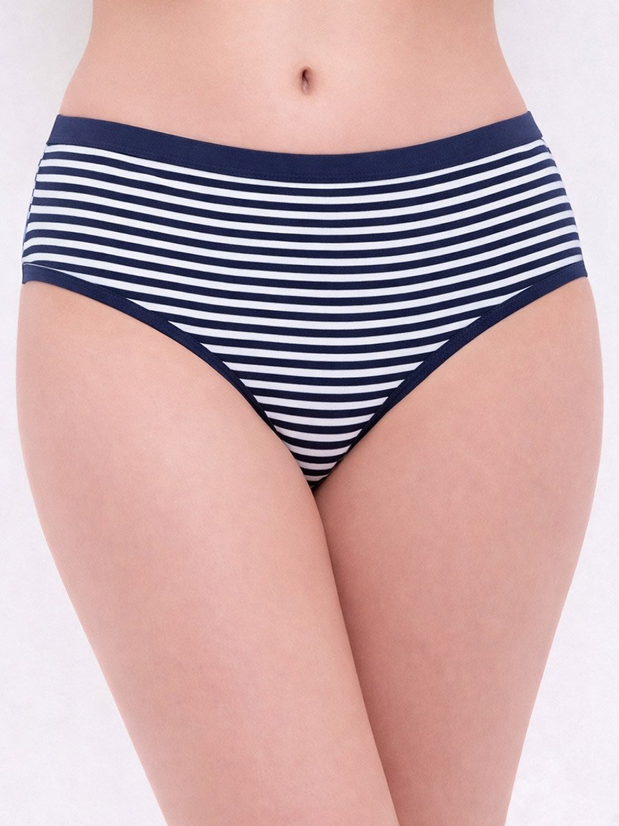 Pack of 3 - Striped High Leg Briefs