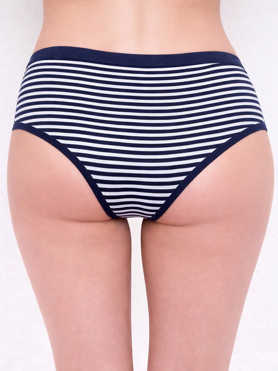 Pack of 3 - Striped High Leg Briefs
