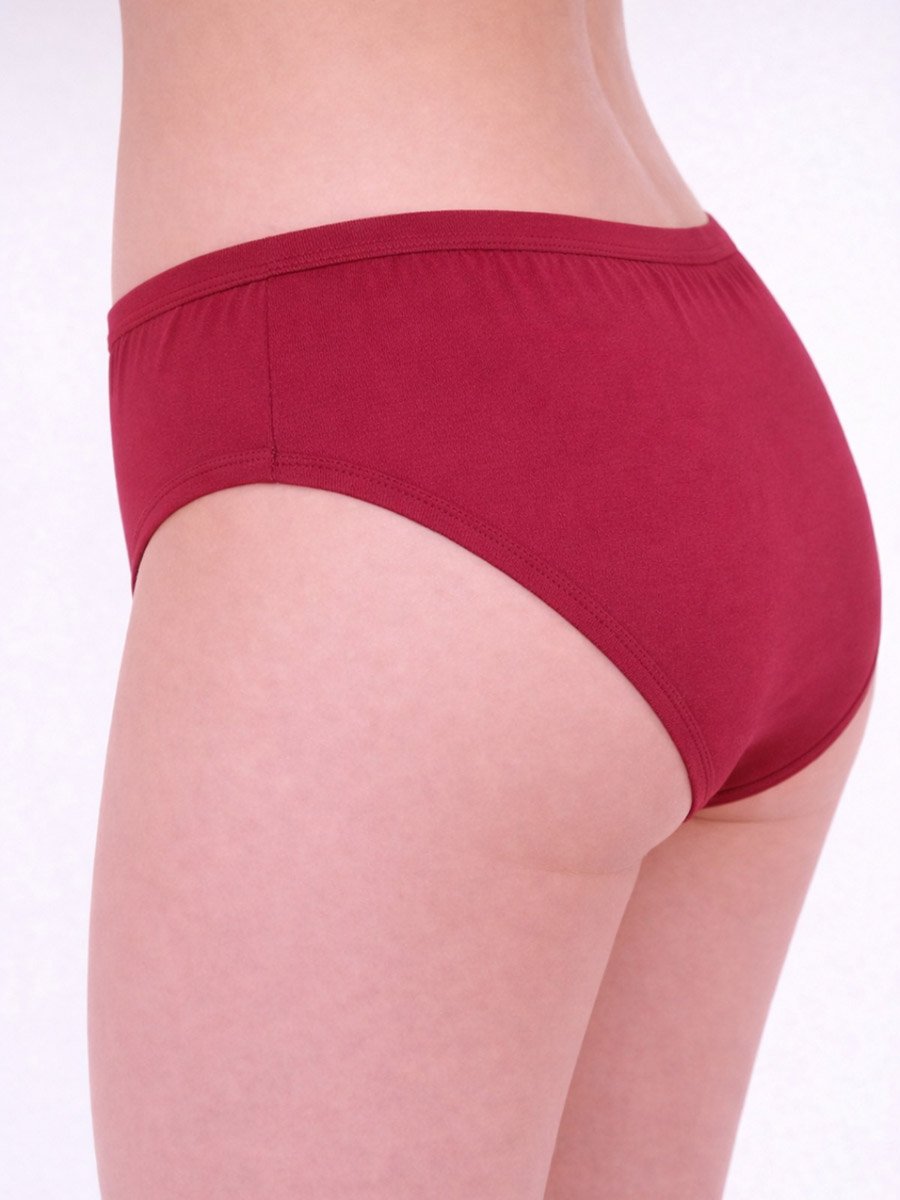 Pack of 3 - Solid Mid Rise Briefs
