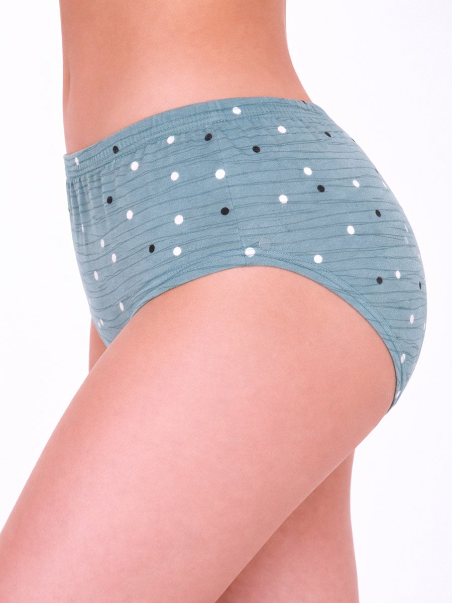 Pack of 3 - Striped High Leg Briefs