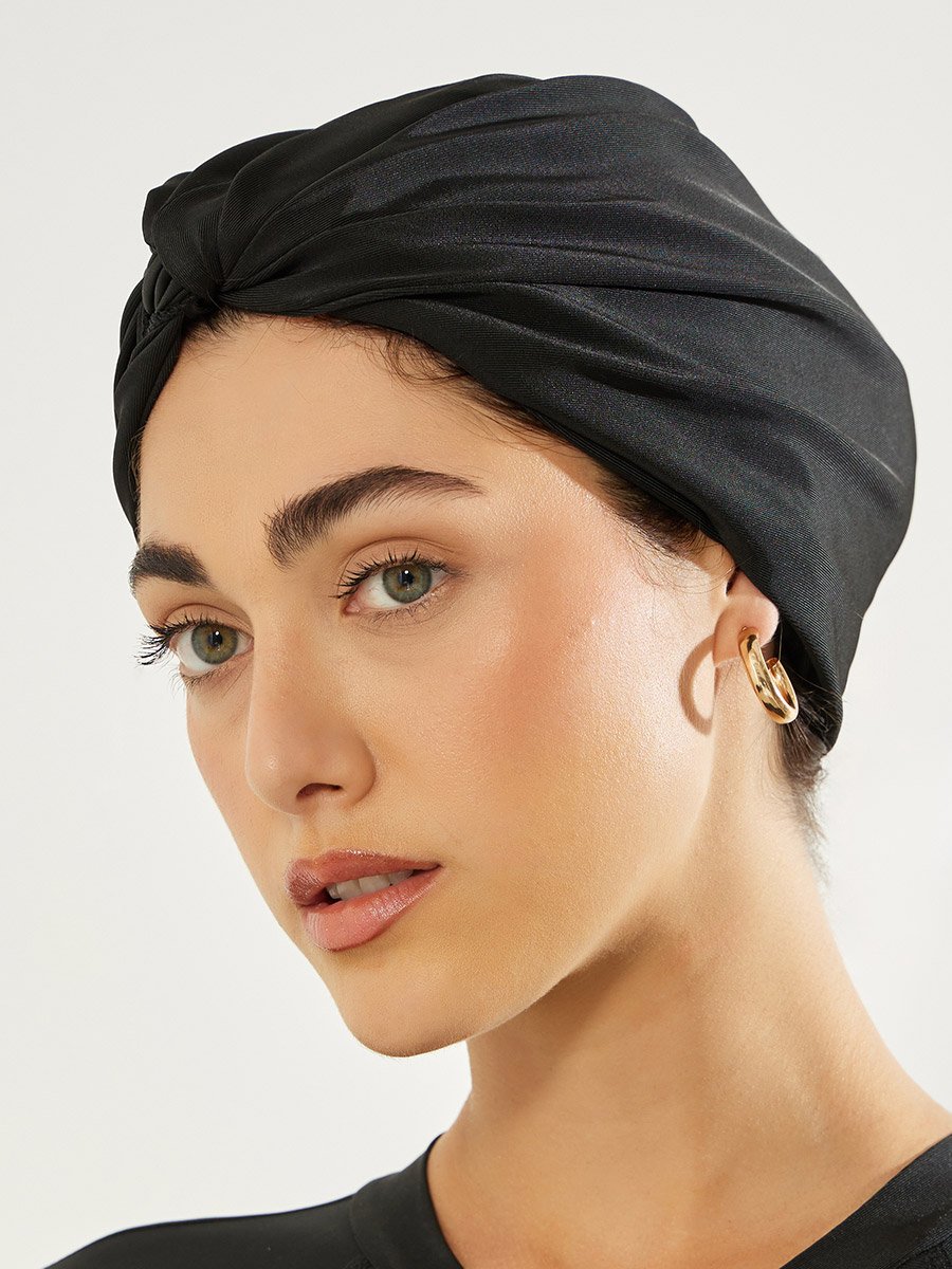 Pack of 3 - Full Sleeve Half Zip Burkini with Cap and Wrap Skirt Set