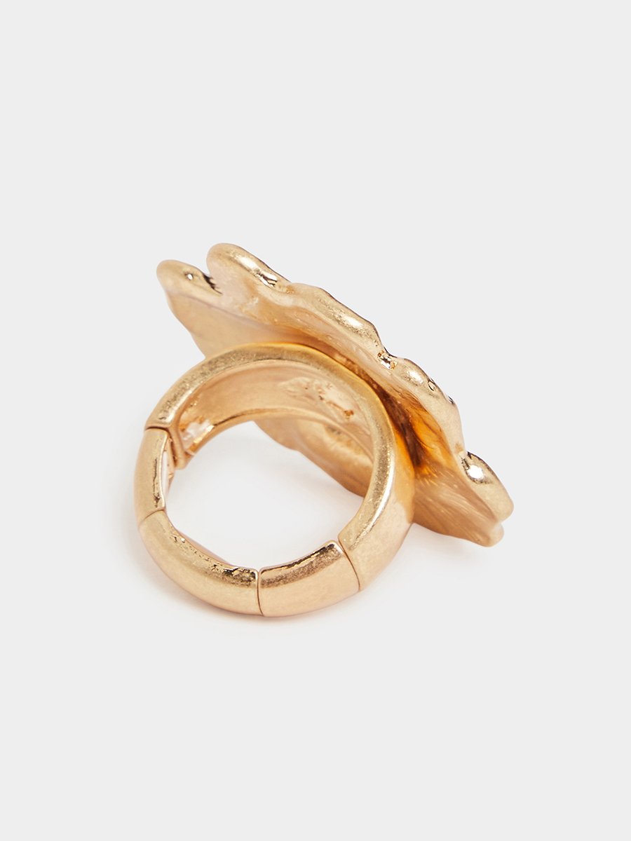 Gold Rose Statement Ring