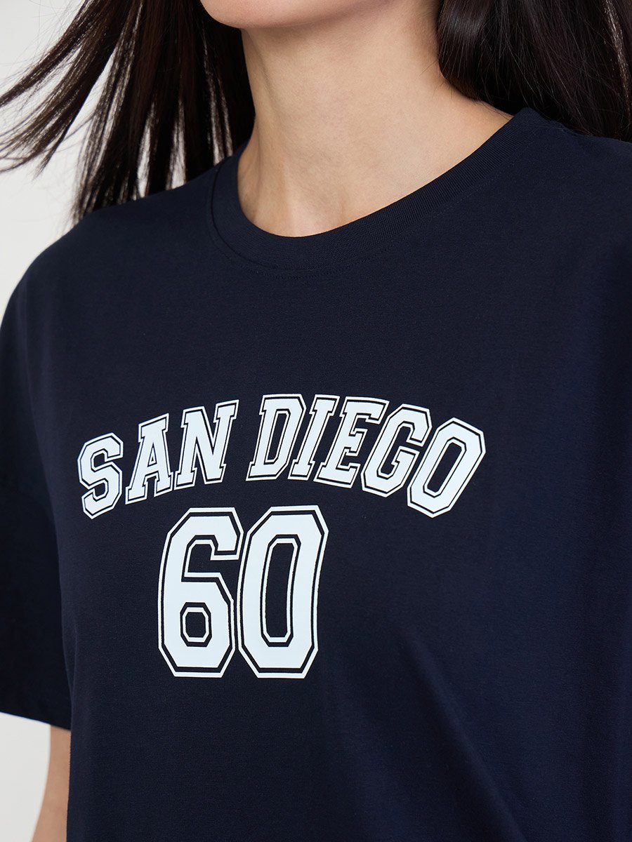 Oversized Printed T-Shirt and Cuffed Joggers Co-Ords
