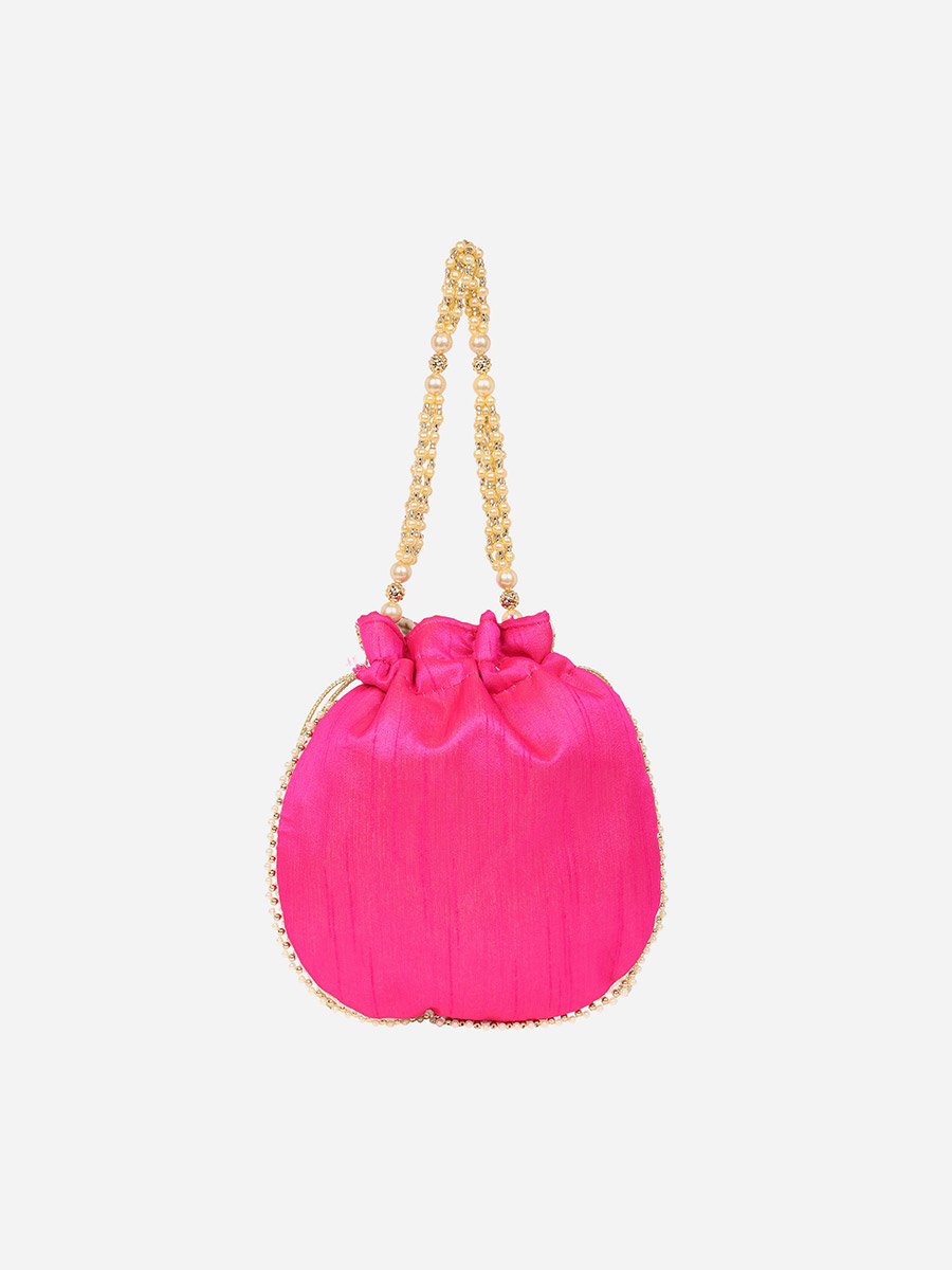Women Embellished Beaded Potli Clutch