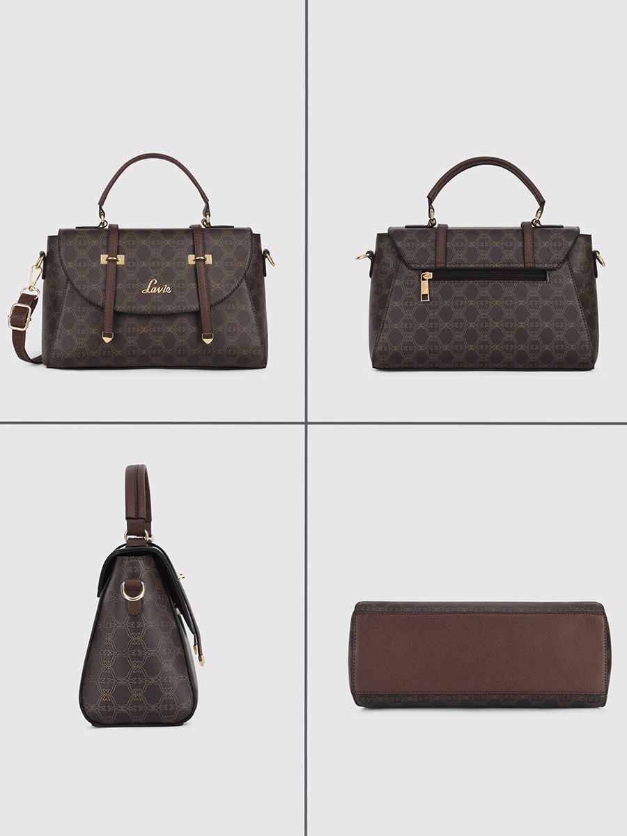 Mono Beech Flap Satchel Handbag
