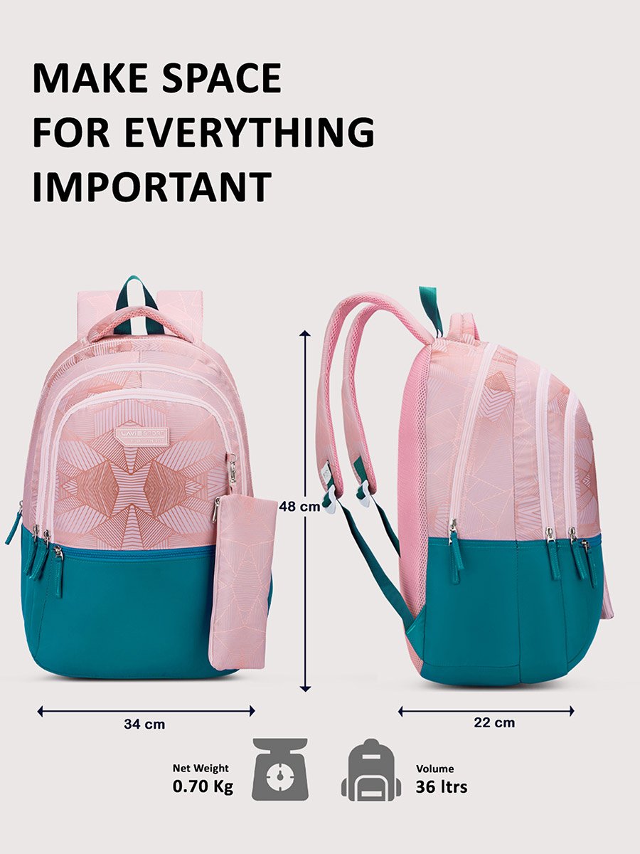 Wave Laptop Backpack with Pencil Pouch 36L 19Inches