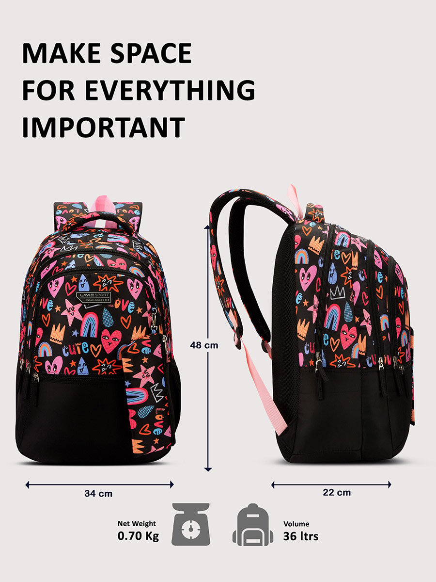 Popheart Laptop Backpack with Pencil Pouch 36L 19Inches