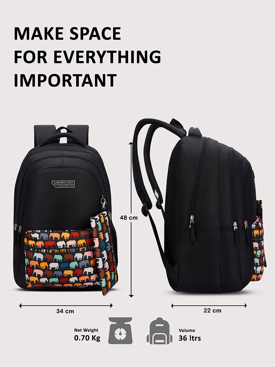 Tusker Backpack with Pencil Pouch 36L 19Inches