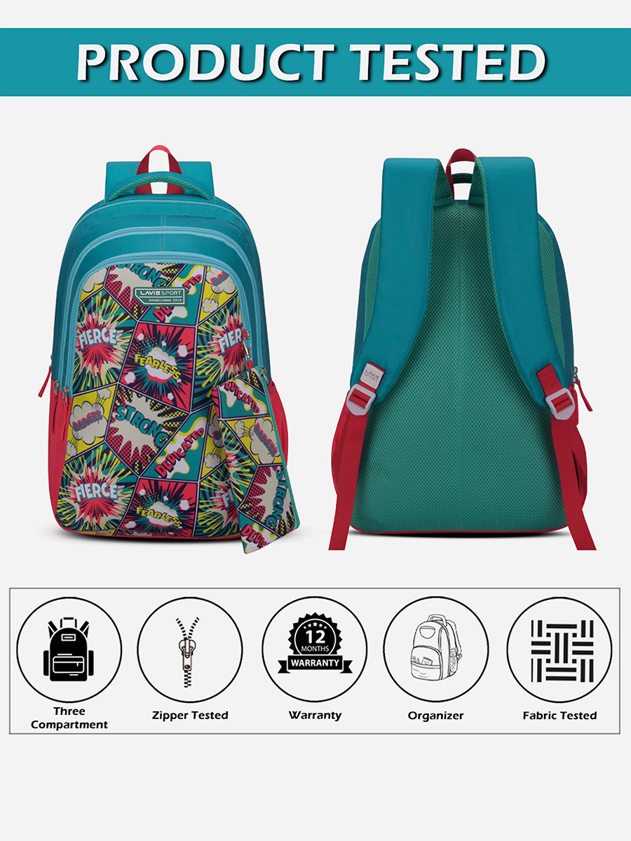 Fierce Backpack with Pencil Pouch 36L 19Inches