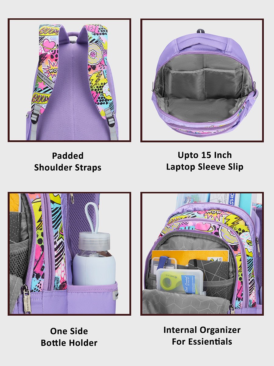 Power Purple Backpack 17Inch 30L