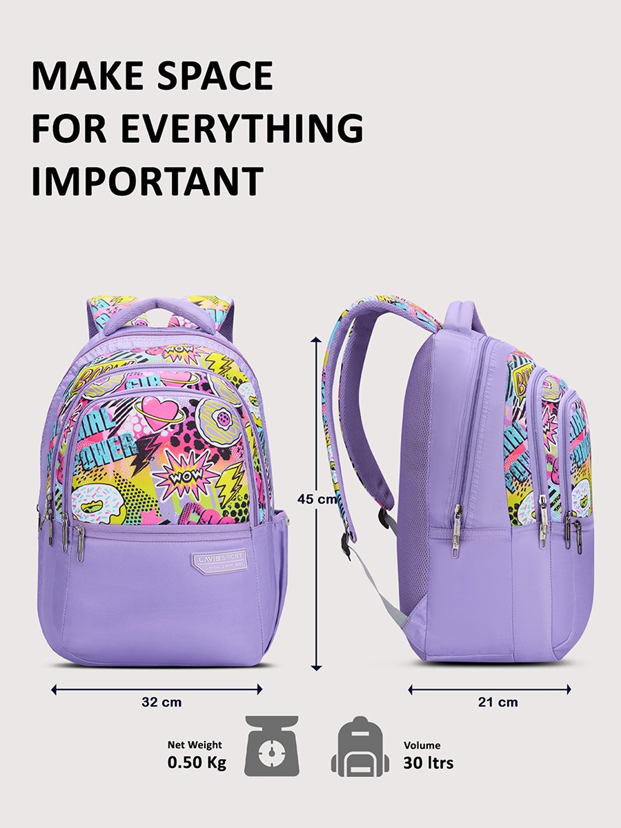 Power Purple Backpack 17Inch 30L
