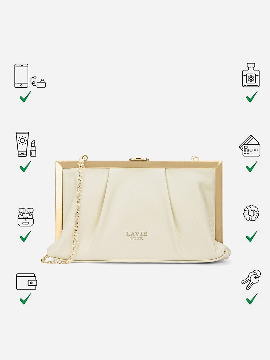 Pleatz25 Frame Clutch Bag