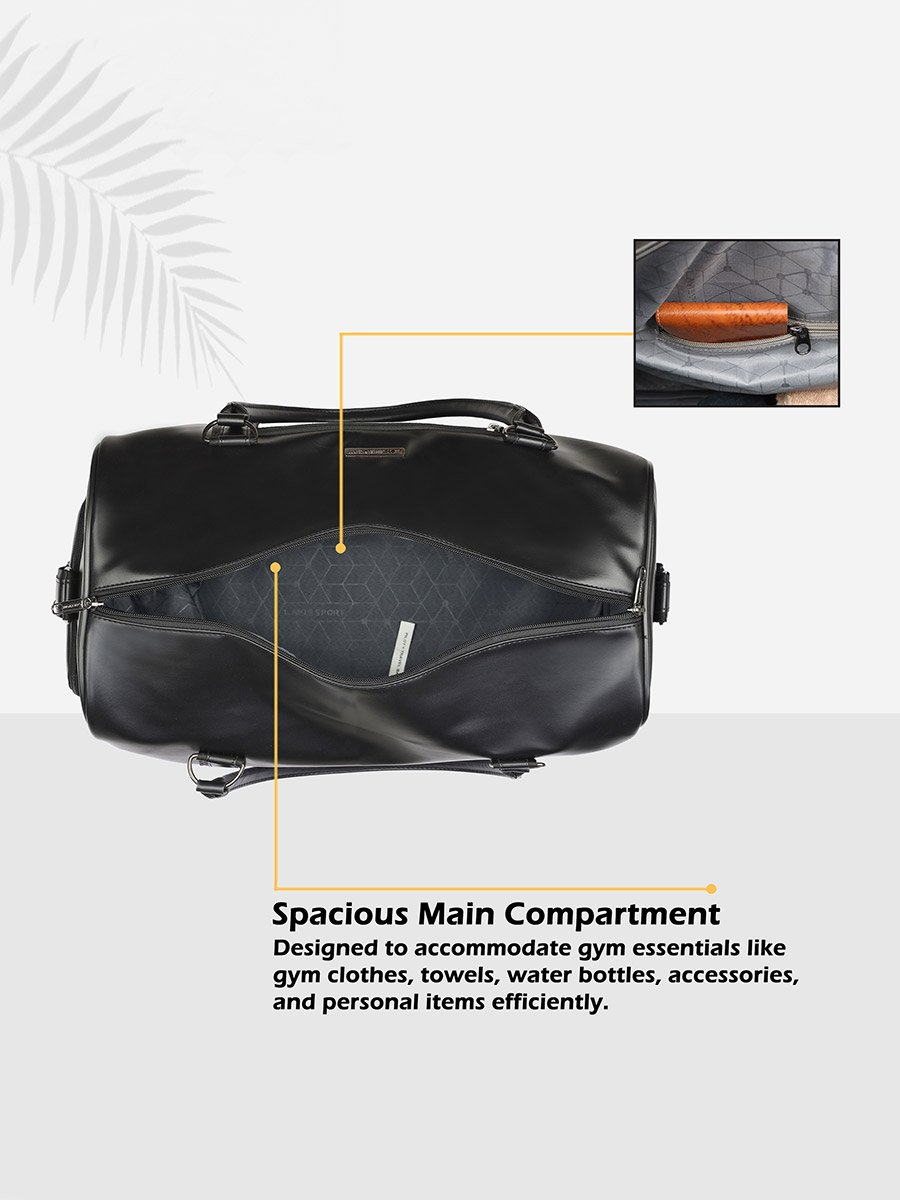 Pilot Black Unisex Duffle Bag 32L 