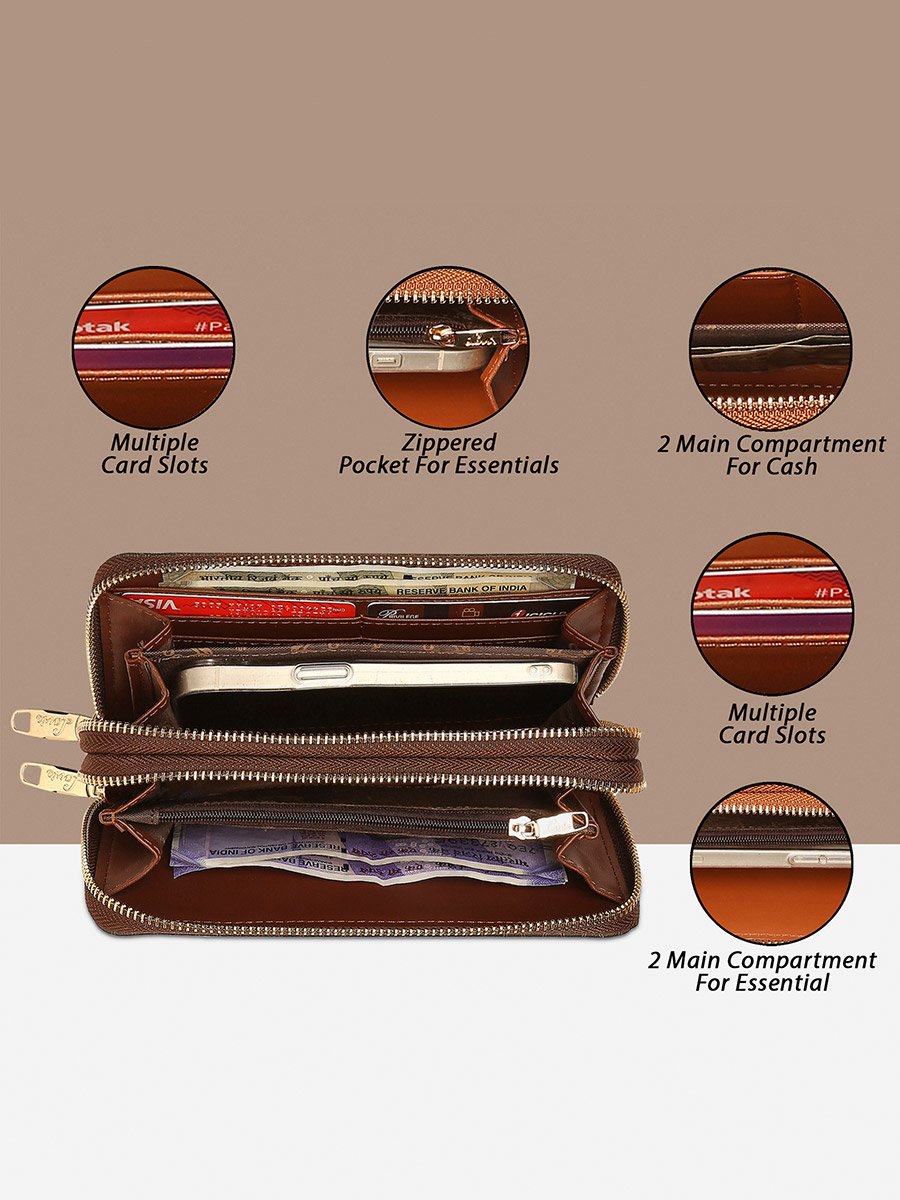 Mono Savy Dual Zip Wallet