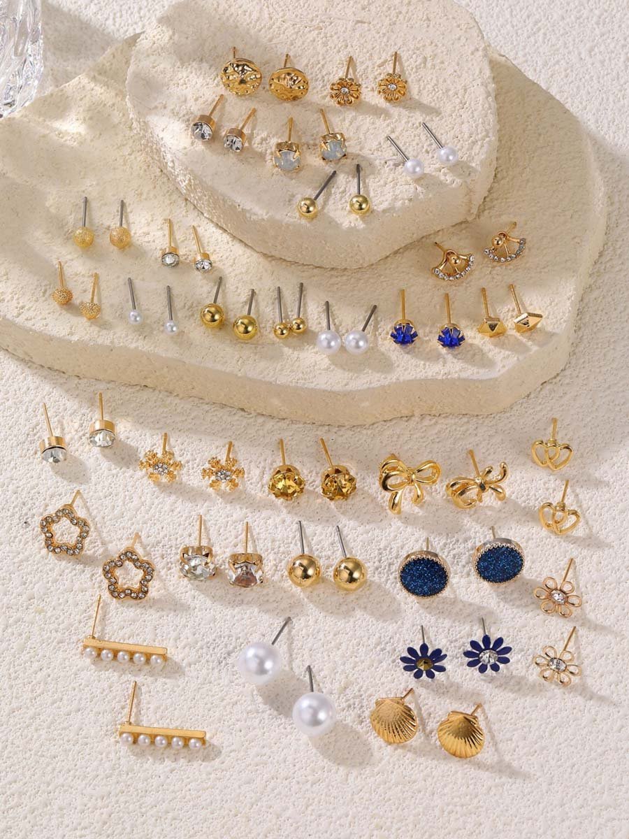 Set of 30 - Assorted Stud Earrings