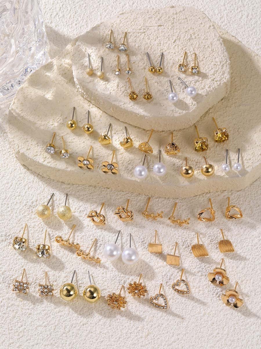 Set of 30 - Assorted Stud Earrings