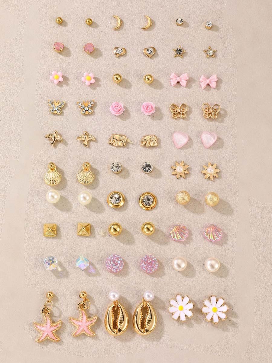 Set of 30 - Assorted Stud Earrings