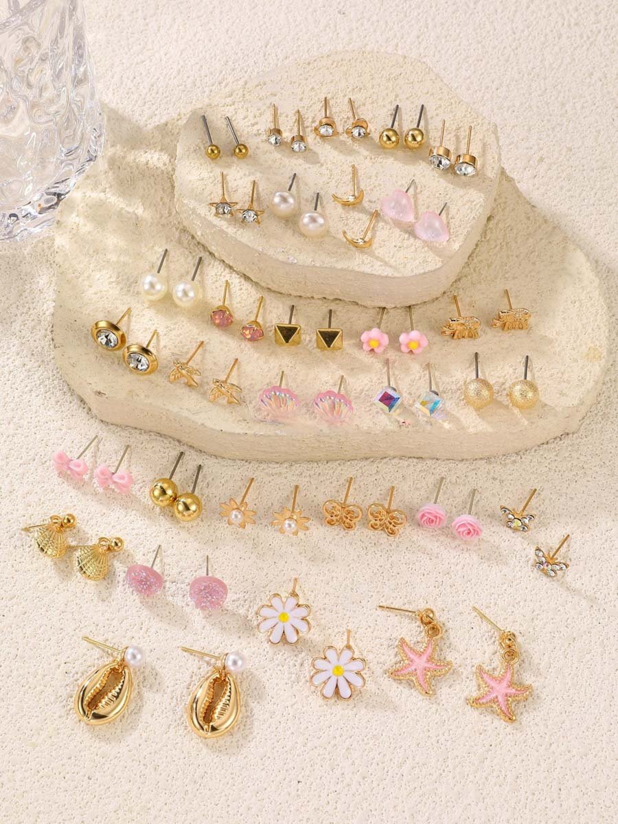 Set of 30 - Assorted Stud Earrings