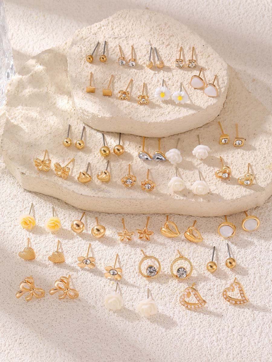 Set of 30 - Assorted Stud Earrings